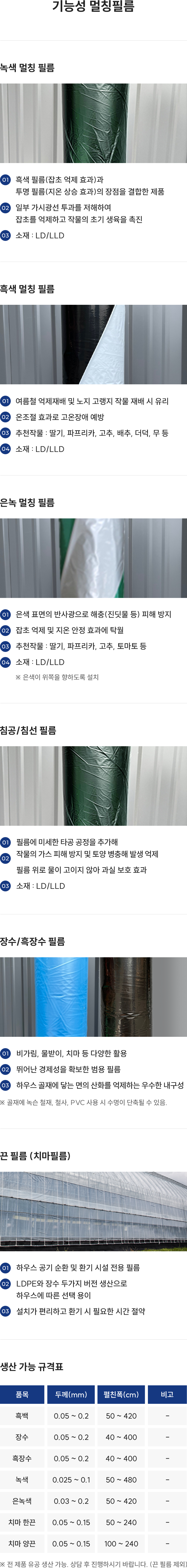 기능성 멀칭필름